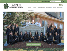 Tablet Screenshot of myaspenderm.com